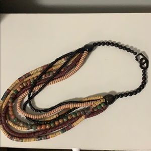 Vintage Multi Strand Beaded Necklace